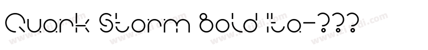 Quark Storm Bold Ita字体转换